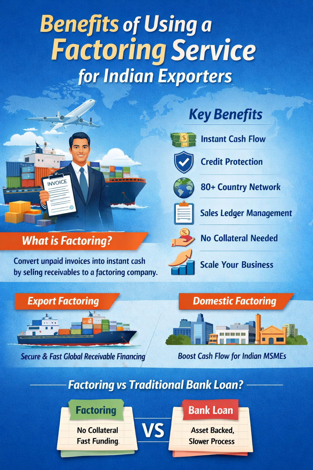 Benefits of Factoring Services for Indian Exporters | SBI Factors