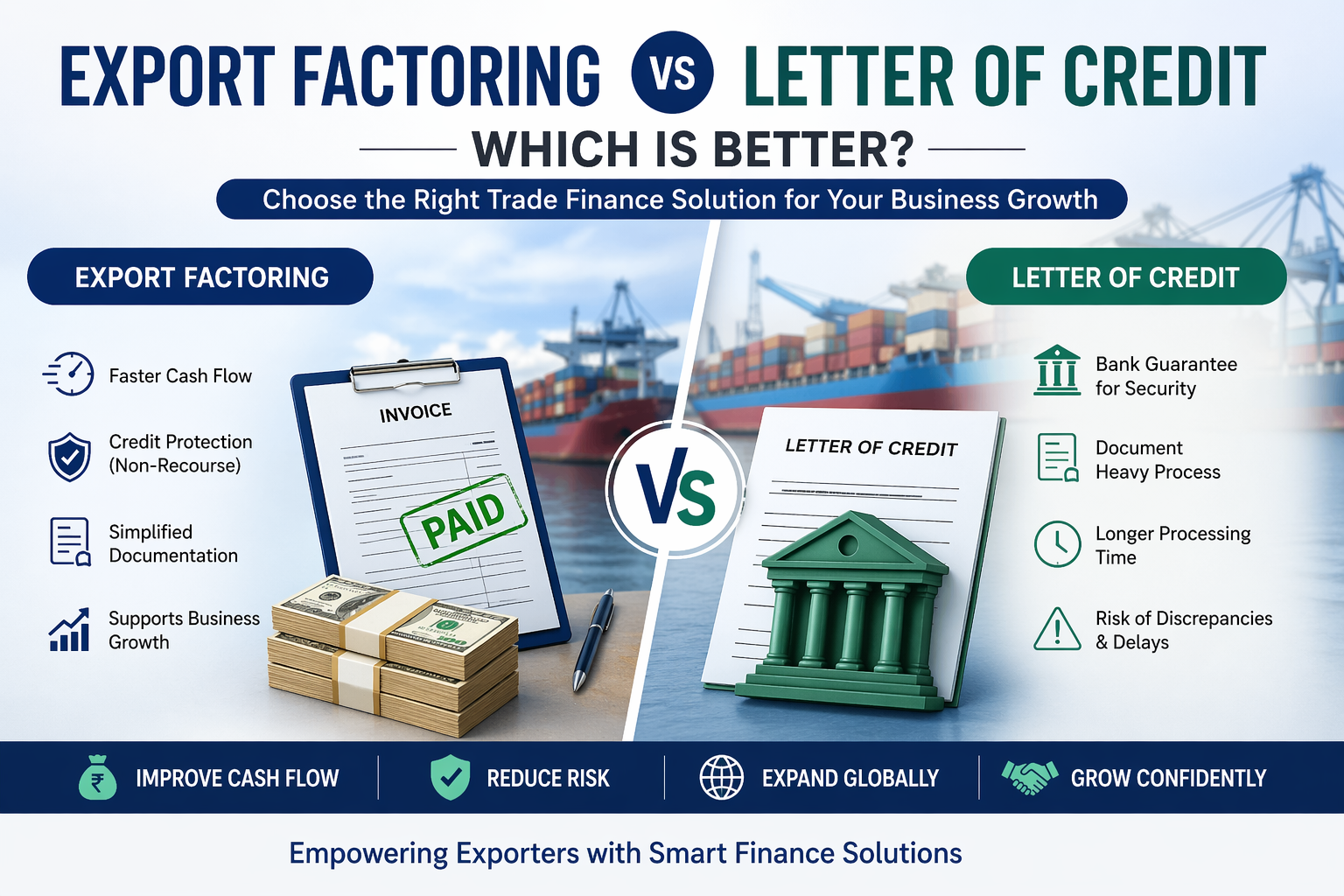 Export Factoring vs Letter of Credit: Which is Better?
